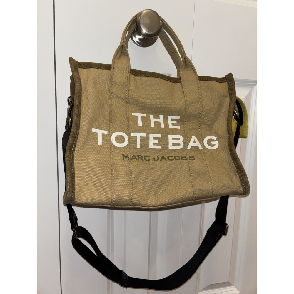 MARC JACOBS Color Block The Tote‎ Bag Small Slate Green Multi 13x10x6 56" Strap